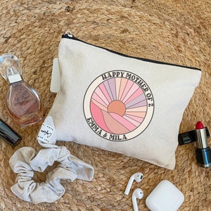 Mother&#39;s Day pouch - MOTHER OF RETRO - Personalized kit - Mom gift kit - Mother&#39;s Day - Mother&#39;s Day - Gift idea