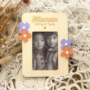 Personalized wooden photo frame - Mom