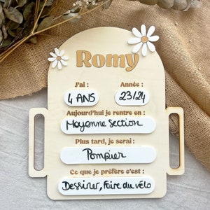 Personalized Back to School Sign / Daisies / Back to School / Back to School / Personalized Back to School Gift