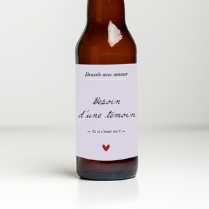Etichetta bottiglia personalizzata - Hai bisogno di un testimone - E se fossi tu? - Etichetta per bottiglia di birra - Testimone futuro