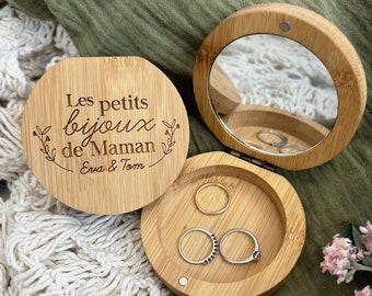 boîte à bijoux en bois personnalisée - Idée cadeau maman - Idée cadeau fête des mères - cadeau personnalisé