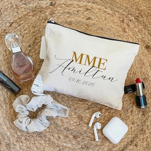 Personalized pouch - Madame - | Kit Gift idea bachelorette party - personalized bachelorette party - Bachelorette party gift - Bachelorette party pouch