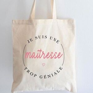 Custom cotton tote bag - Mistress too awesome - Reusable running bag | Mistress Gift - Master Bag - Master Gift Idea