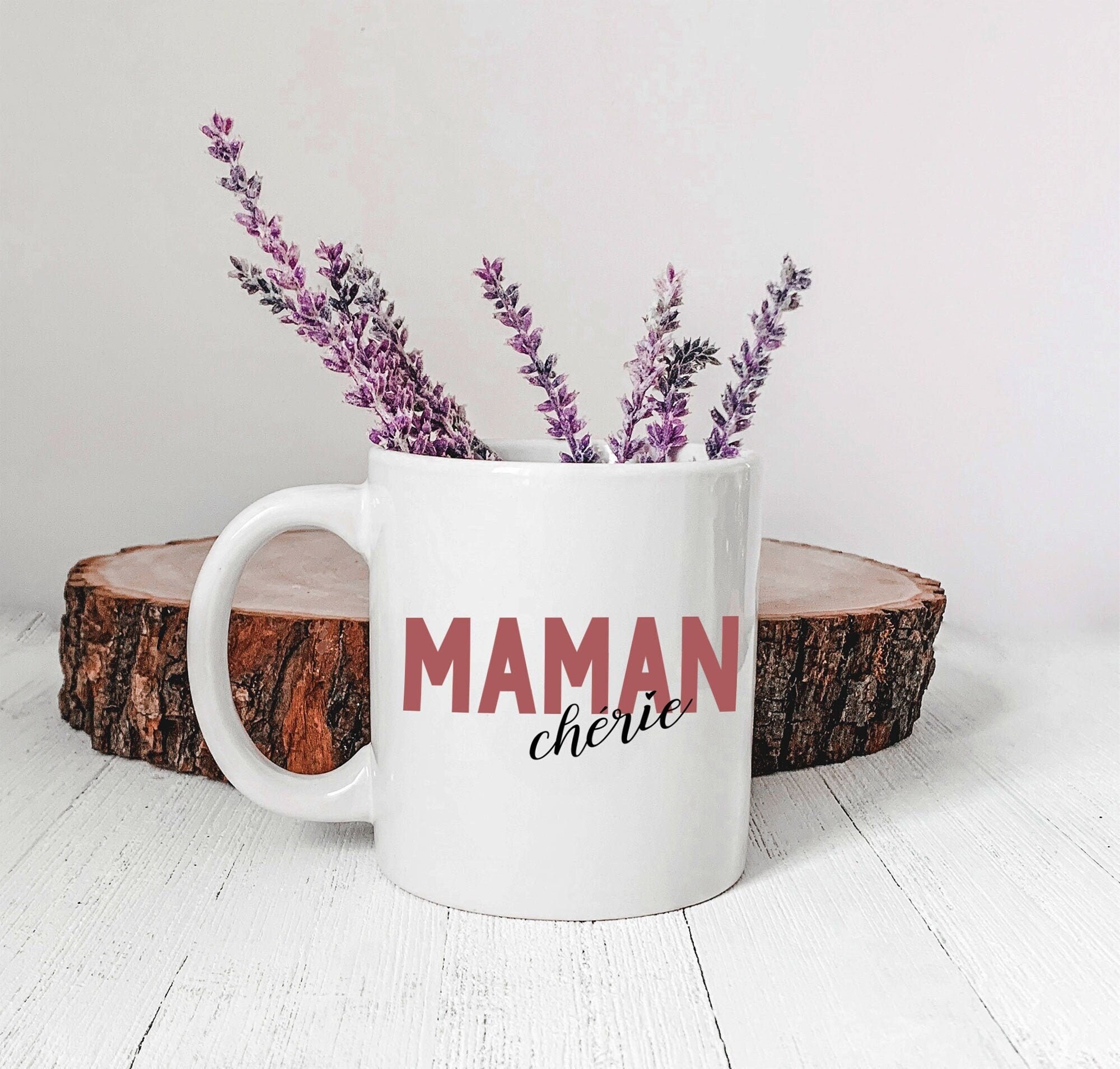 Tasse en Céramique - Maman Chérie Vieux Rose Tasse Pour Maman Meilleure Fête Des Mères de Jour Maman