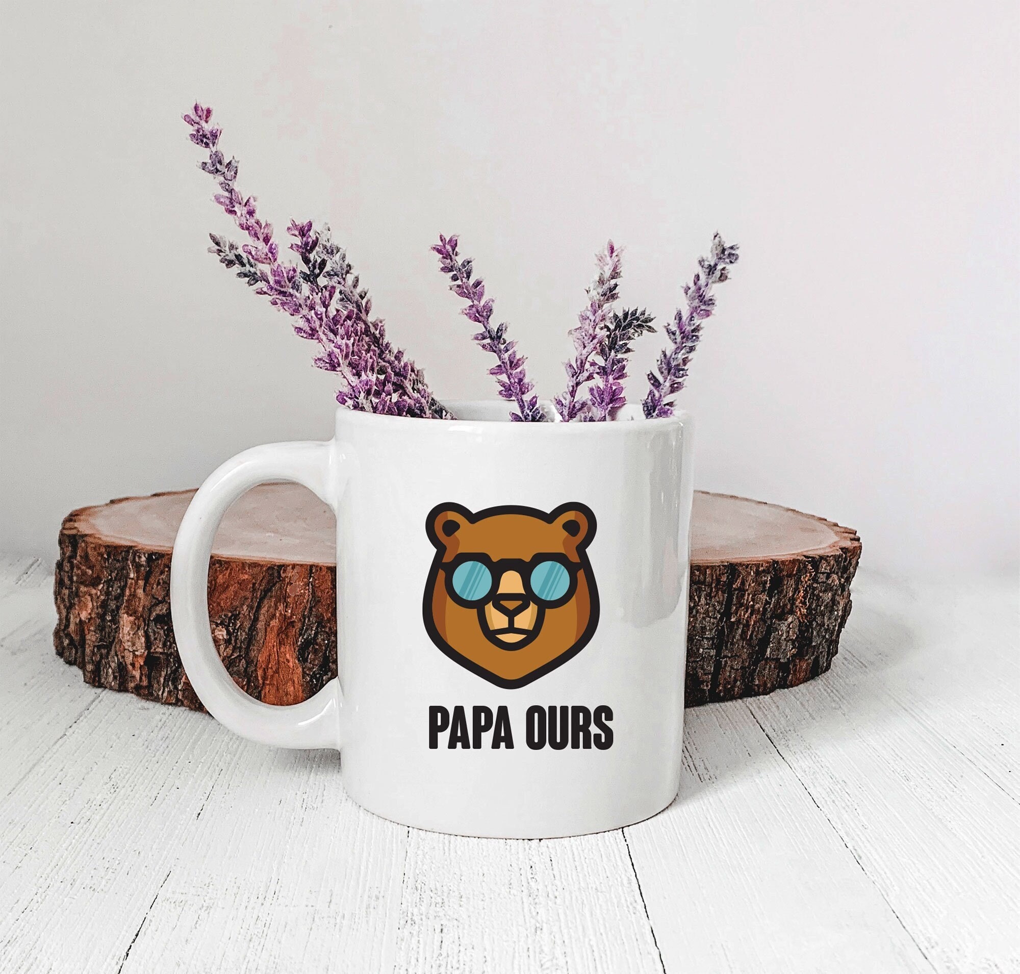 Mug - Papa Ours Tasse en Céramique | Cadeau Papa