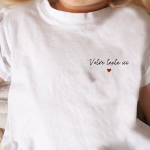 Children&#39;s t-shirt - Personalized text - Children&#39;s t-shirt - announcement t-shirt