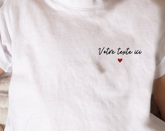 T-shirt enfant - Texte personnalisé  - Tshirt enfant - t-shirt annonce