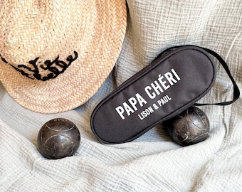 Petanque Tasche Papa Liebling zu personalisieren - Personalisierte Geschenkidee | Vatertagsgeschenkidee - Geschenk für Ihn - Geschenk für Papa