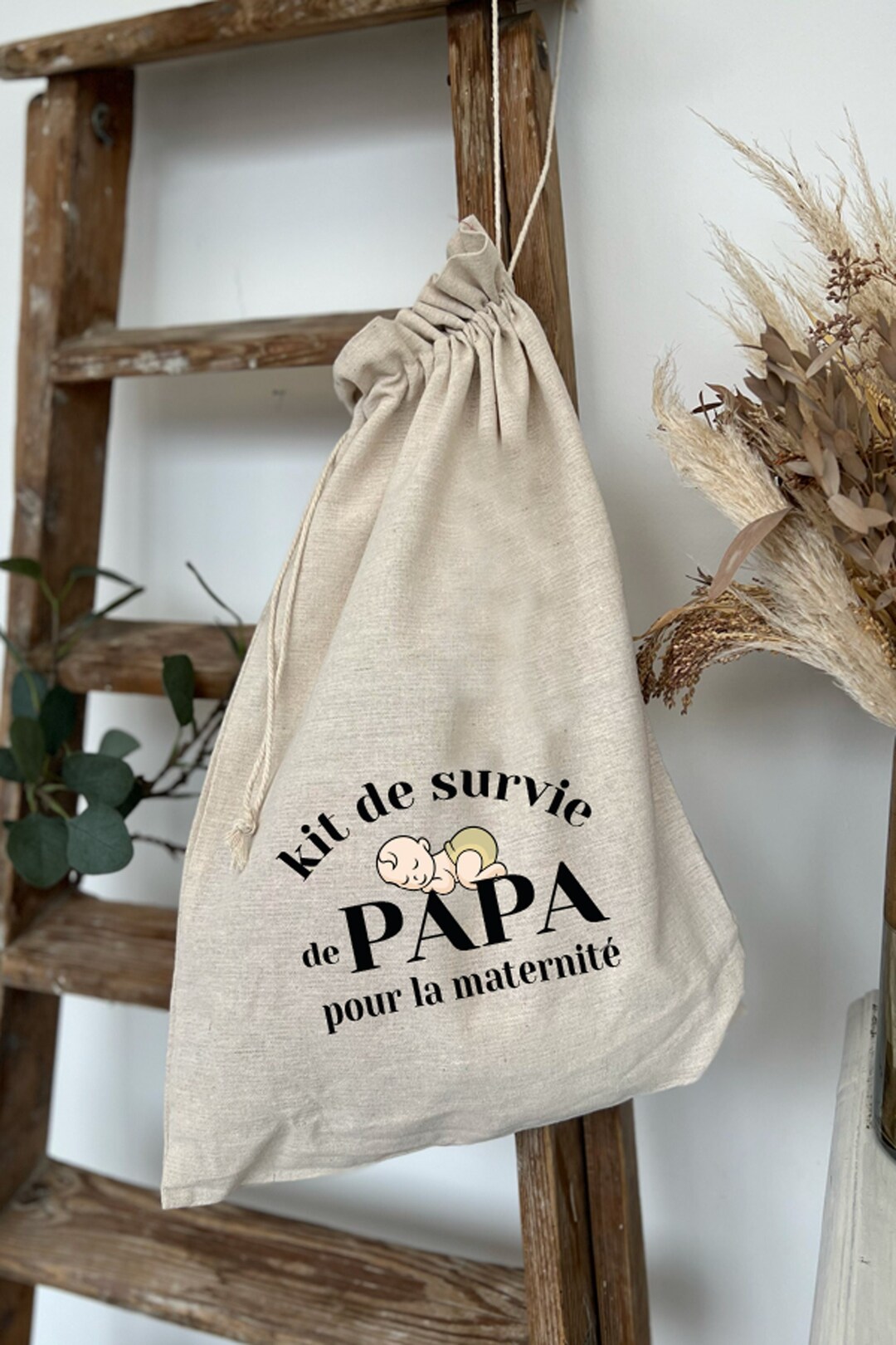 Maternity Survival Kit Pouch for Dad Personalized Pouch Personalized