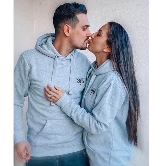 hoodie personnalisé couple