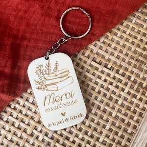 Gepersonaliseerde houten sleutelhanger | Meesteres sleutelhanger - Gepersonaliseerd minnares cadeau idee - Eindejaarscadeau voor minnares