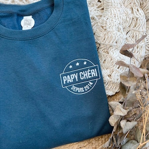 Grandpa embroidered sweater - Grandpa since - Embroidered date sweater - Grandfathers&#39; Day sweater - Sweater for grandpa - Grandfathers&#39; Day gift idea