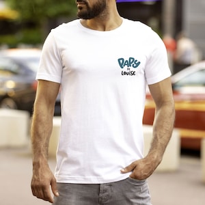 | grandpa t-shirt With the name of the little children - T-shirt father&#39;s day - Happy birthday grandpa - T-shirt of the day of the grandpa - Gift