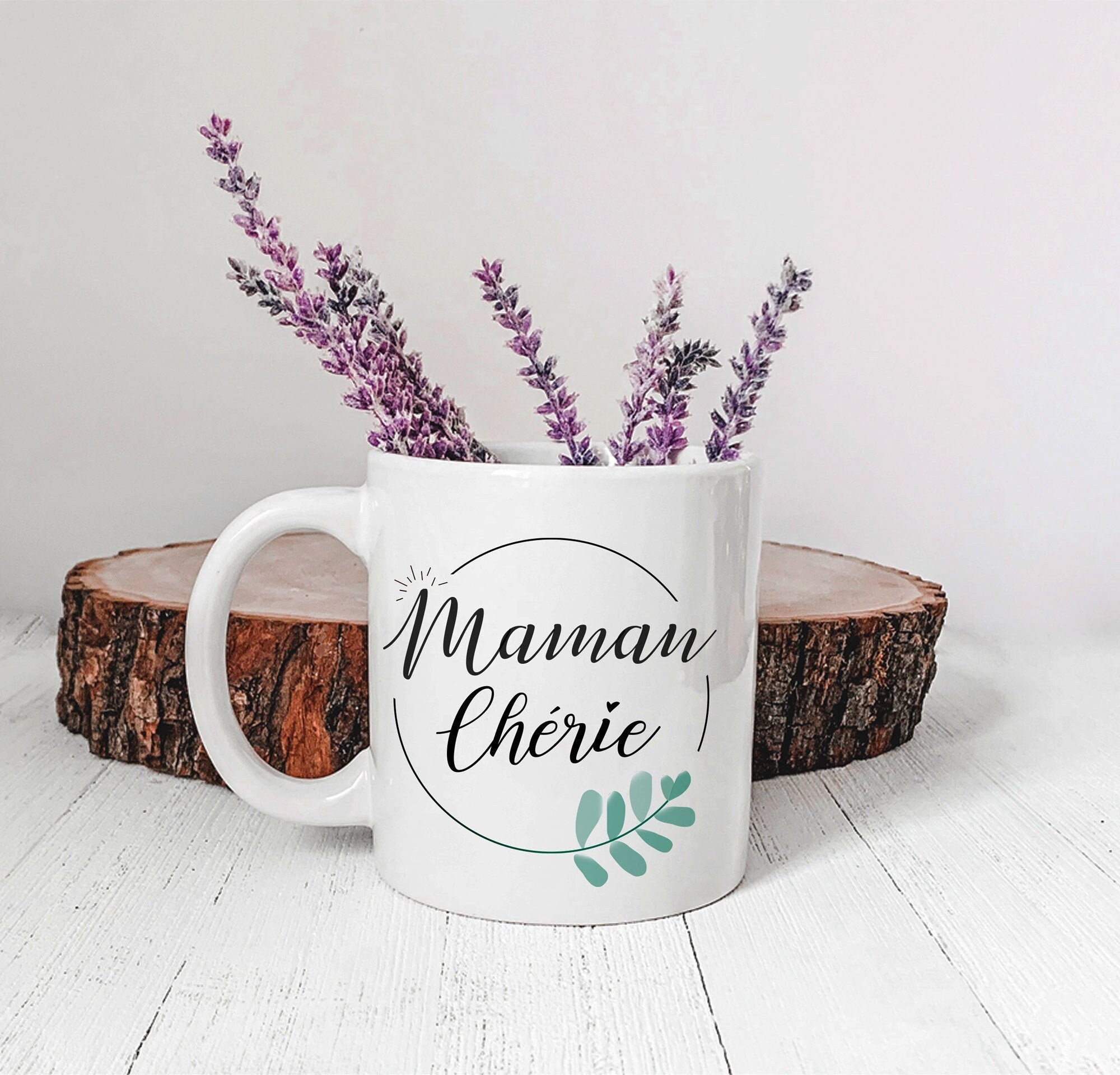 Tasse en Céramique - Maman Chérie Tasse de Jour Des Mères Cadeau Maman Je T'aime Fête Maman