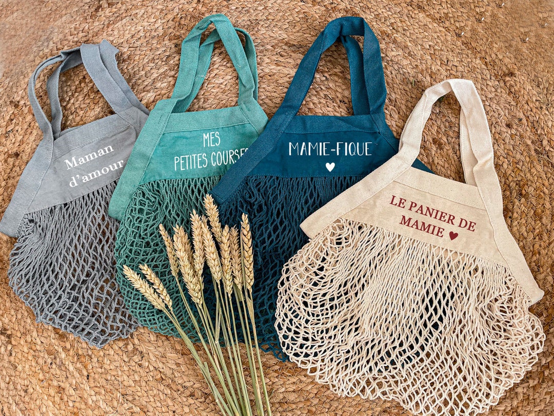 Sac filet provision Sac filet en coton bio personnalisable