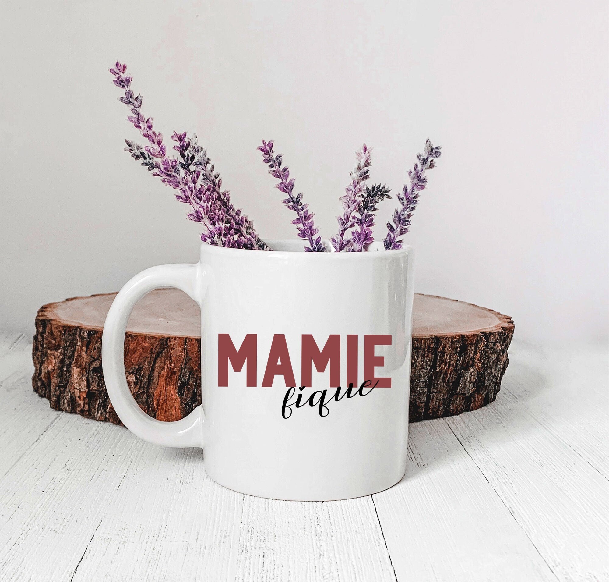 Mug - Mamie-Fique Rose Tasse Mamie Idée Cadeau de Jour Des Grands Mères La Fête Mamies Cadeau Super 