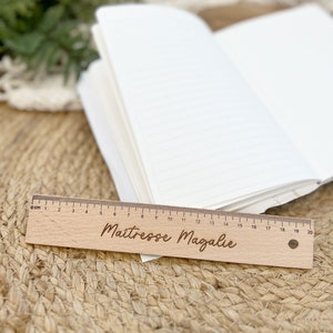 Personalized wooden ruler | Master or Mistress - Personalized school accessories - Back to school gift idea