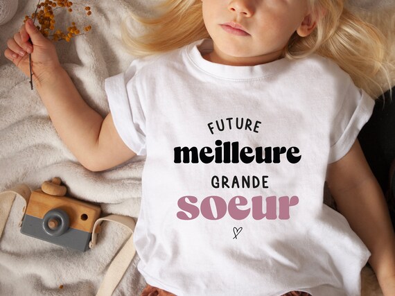 T-shirt enfant Future meilleure grande sœur Annonce grossesse