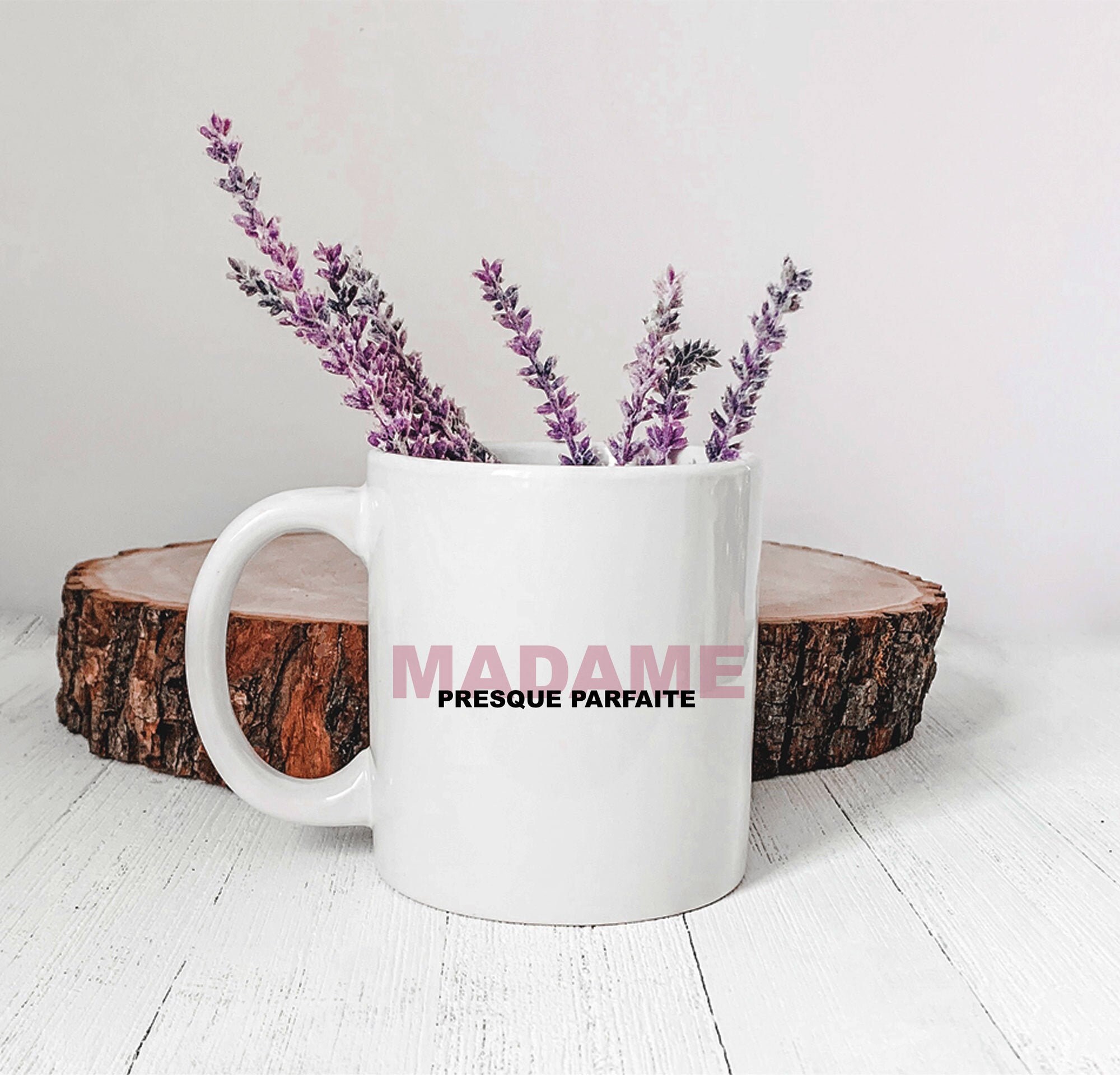 Mug - Madame Presque Parfaite Tasse en Céramique Mug Joyeuse Fête Des Mères Maman Géniale Cadeau Mam