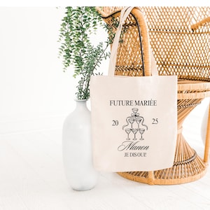 Tote bag I say yes - Future bride - EVJF gift - Future bride tote bag - Reusable shopping bag - Call me madam bag - EVJF gift
