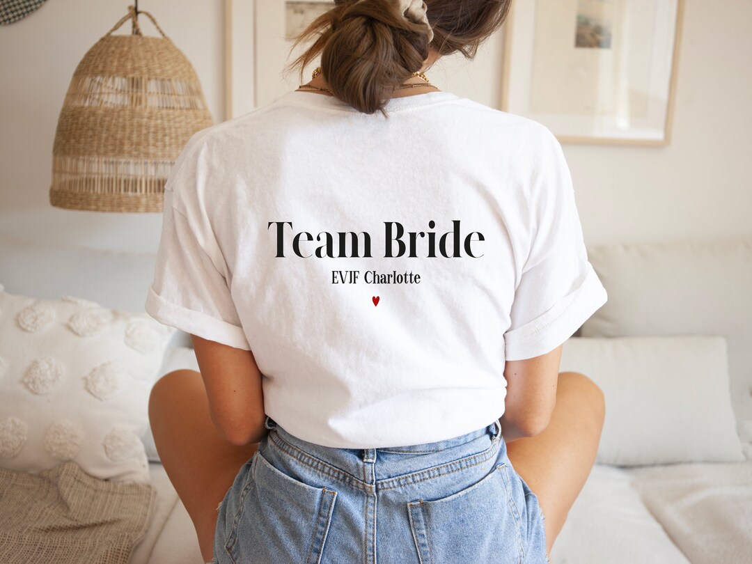 T-shirt EVJF personnalisé dos Team bride EVJF - Etsy France