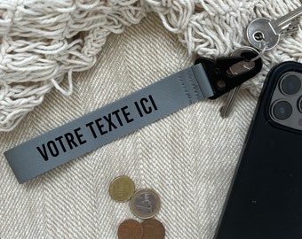 Porte clés personnalisé gris - original |  Porte-clés de la fête des pères - Idée cadeau personnalisée de la fête des pères - Cadeau papa