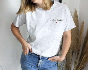 t-shirt personnalisé - Saint valentin | Cadeau femme original - Fête des amoureux - Cadeau personnalise de couple - Tee shirt personnalisé