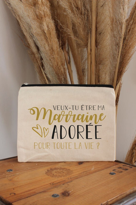 Veux Tu être Ma Marraine ? Promue Marraine - Future Marraine - Annonce Grossesse - Annonce Bébé - Cadeau Personnalisé Demande Ma