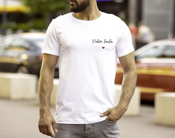 T-shirt homme - T-shirt personnalisé - Tee shirt homme à personnaliser - Idée cadeau homme - T-shirt de Saint Valentin - Cadeau pour lui
