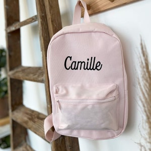 Cartable crèche brodé personnalisable - Cartable prénom personnalisé - Sac à dos enfant - Sac maternelle - Nounou - Ecole - Petit sac bébé