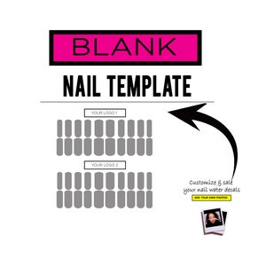 Digital Waterslide Nail Decal Template Instant Download Includes 1 Digital Waterslide Nail Decal Template Instant Download Includes 1