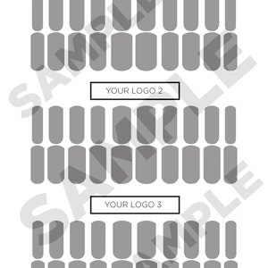 Digital Waterslide Nail Decal Template Instant Download Includes 1 ...
