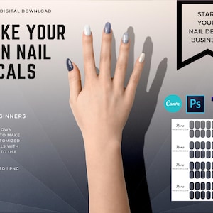 Digital Waterslide Nail Decal Template Instant Download Includes 1 Digital Waterslide Nail Decal Template Instant Download Includes 1