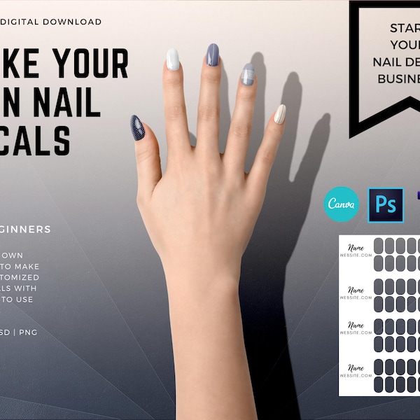 Nail Decal Etsy Nail Decal Etsy