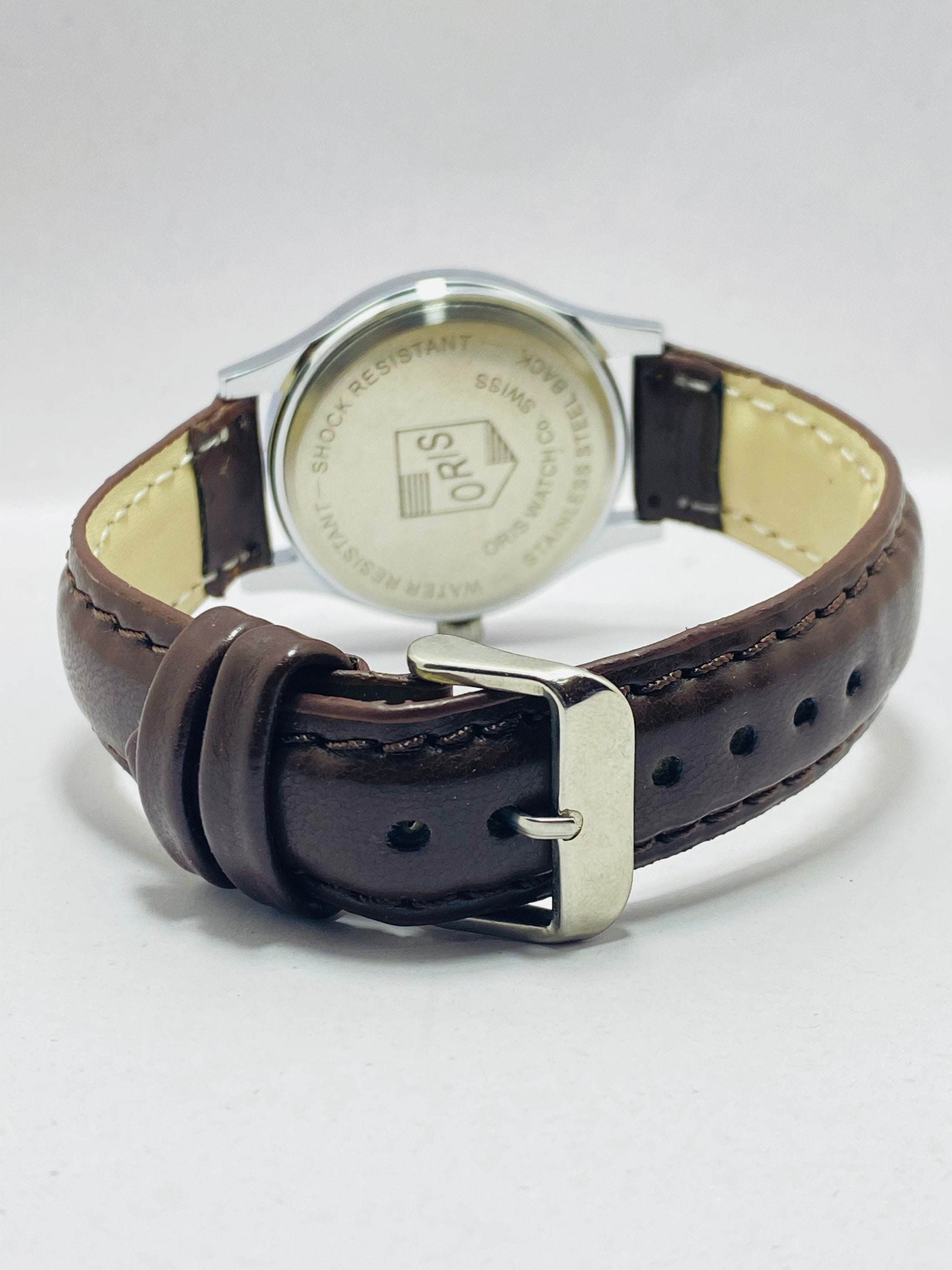 希少なヴィンテージ ORIS ホワイトダイヤル 機械式手巻き FHF 