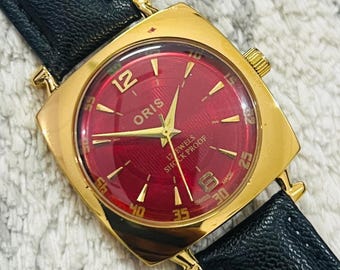 ヴィンテージ レア ORIS グリーンダイヤル 機械式 手巻き ST-96