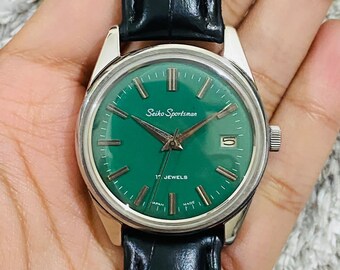 時計 SEIKO sportsman DIASHOCK 17jewels A1239 Vintage Seiko Sportsman Diashock. 17 Jewels. | eBay