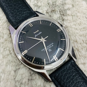 Vinatge Hmt Janata Mechanical Manual Winding Black Dial 17Jewels Wrist Watch~ Made in India~ Gift for him/her