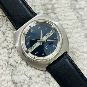 Vintage Seiko Diamatic Automatic 19Jewels Blue Dial Date/Day Movement No 7006-6020 Japan Made Men&#39;s Wrist Watch~ Gift for him