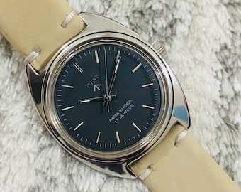 Vintage HMT Kohinoor Watch: Stainless Steel, Manual Wind