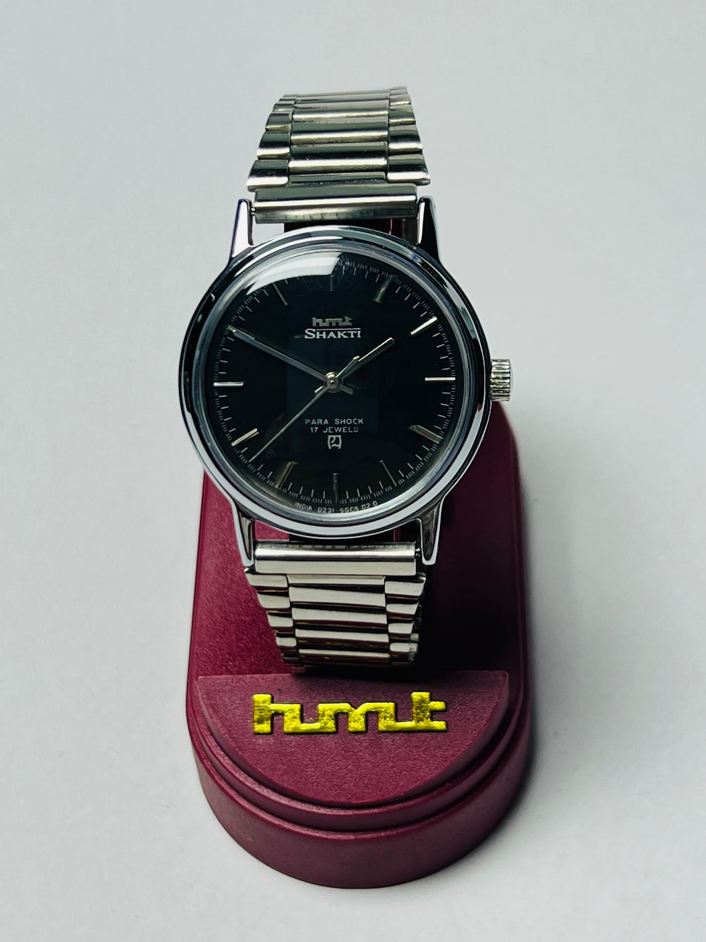 Vinatge Rrae NOS Hmt Shakti Black Dial Mechanical Manual Winding 17jewels Men s Wrist Watch With Original Box Gift for Him Etsy
