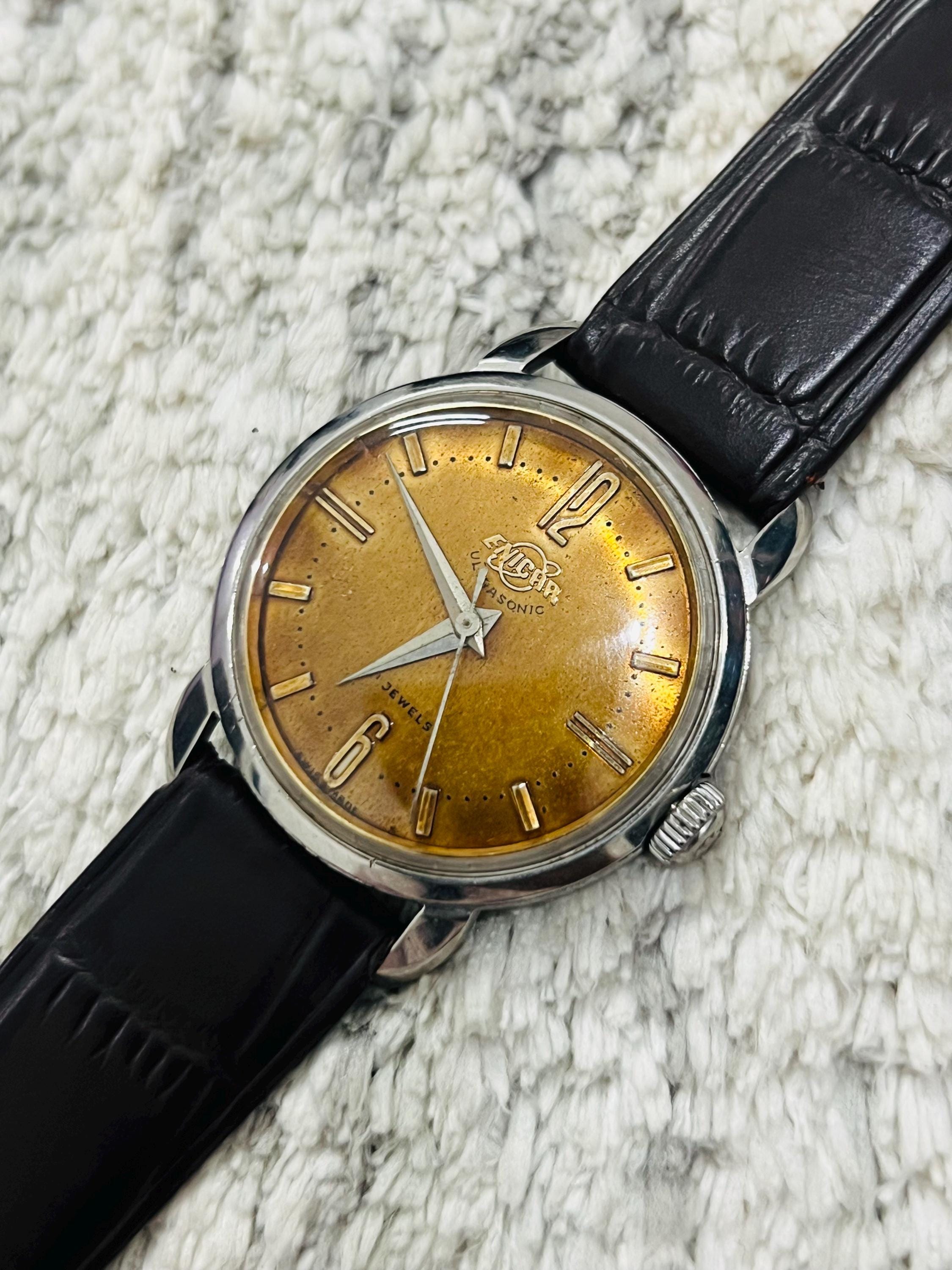 14K ENICAR ULTRASONIC /アンティーク/不動/スイス製 Enicar Ultrasonic, Vintage Swiss Mechanical Watch from