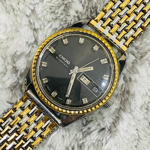 Vintage Enicar Automatic Tropical Grey Dial 25 Jewels Swiss Made Men’s Wrist watch ETA Movement