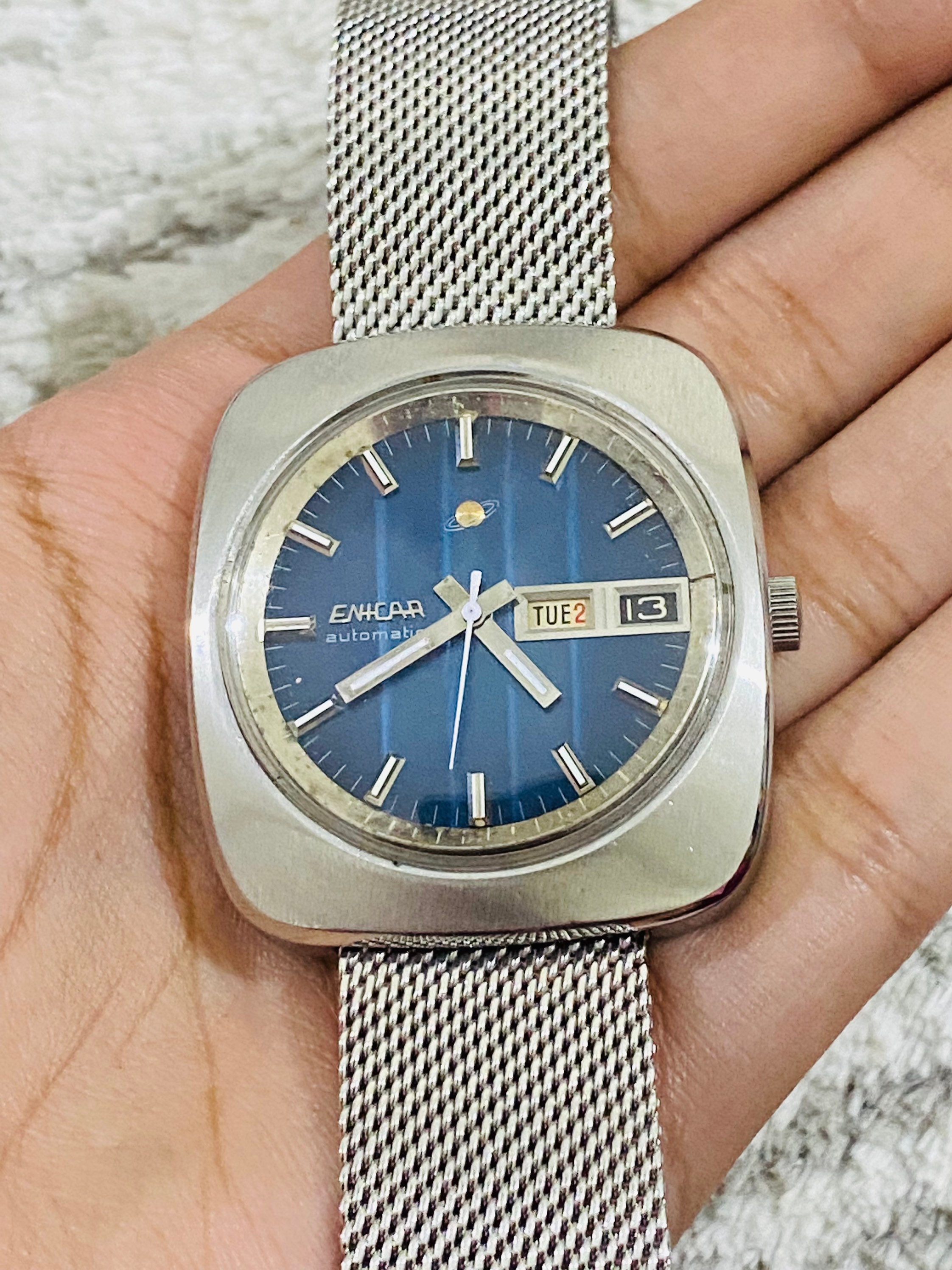 RARE vintage Enicar watch IN WORKING ORDER | eBay