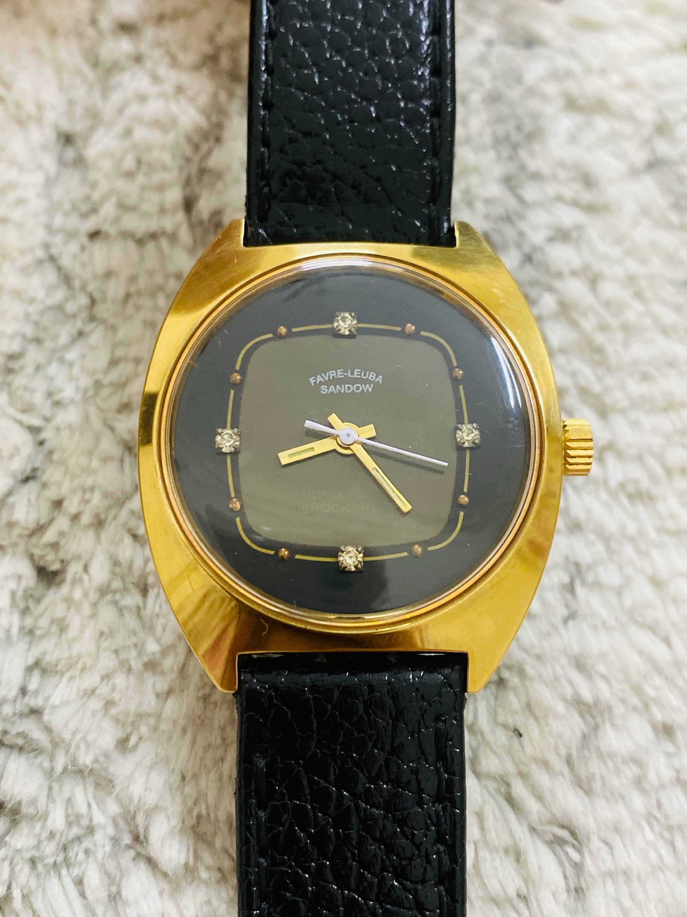 Vintage Favre Leuba Sandow Hand Winding Cal 101 Swiss Made