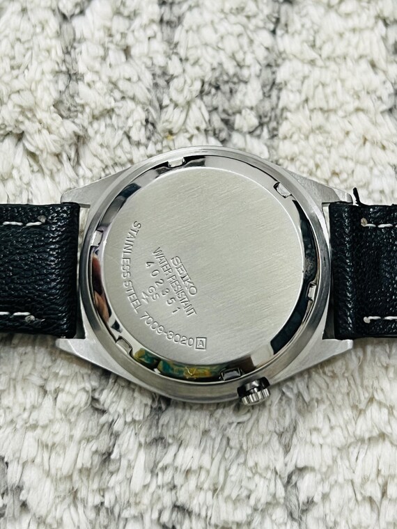 Vintage Rare Seiko 5 Automatic Grey Dial Movement No.7009-3020 Day