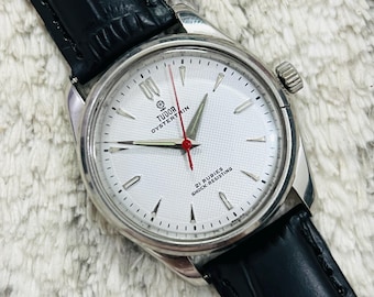 Vintage Tudor Oyster Ref.7904 Cal.1182 Manual Wind White Dial Men’s Watch