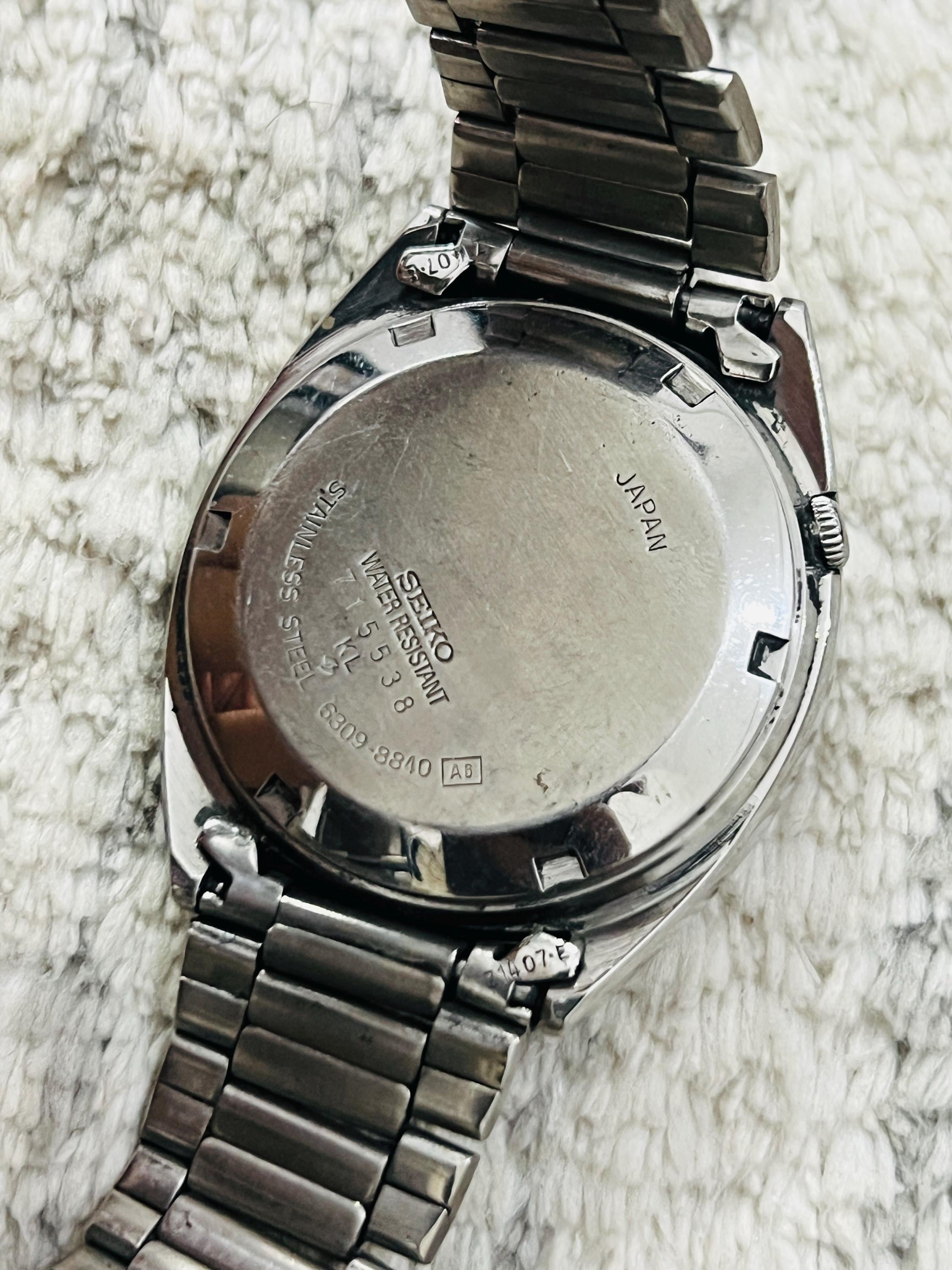 Vintage Seiko 5 Automatic Purple Dial Day/date Men's Wrist Watch