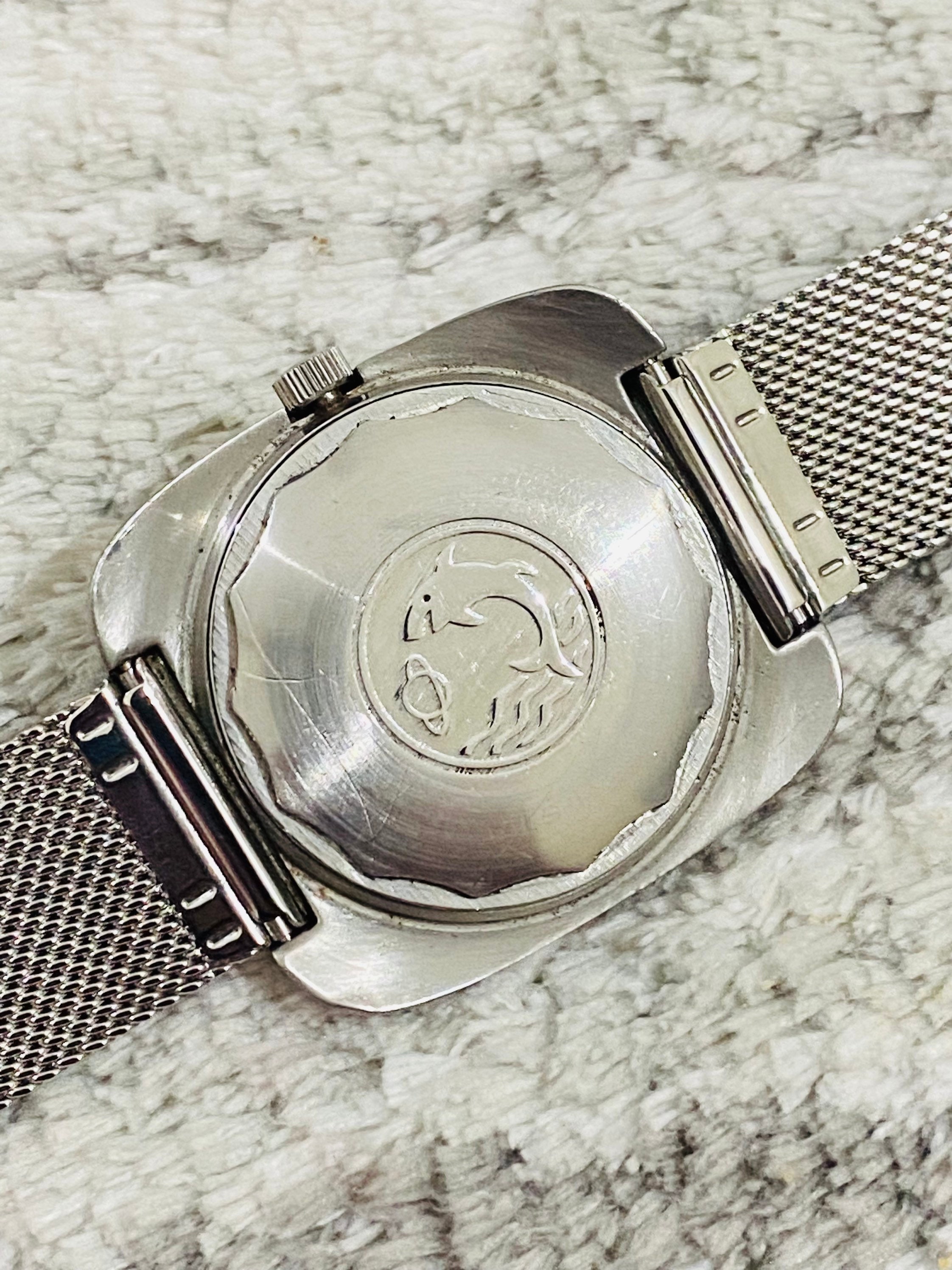 Vintage Enicar Automatic Men's Wristwatch, Blue Dial, Swiss Made