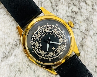 Rare Model HMT 100 MILLIONTH Mechanical 17Jewels Mechanical Hand winding Mens Wrist Watch